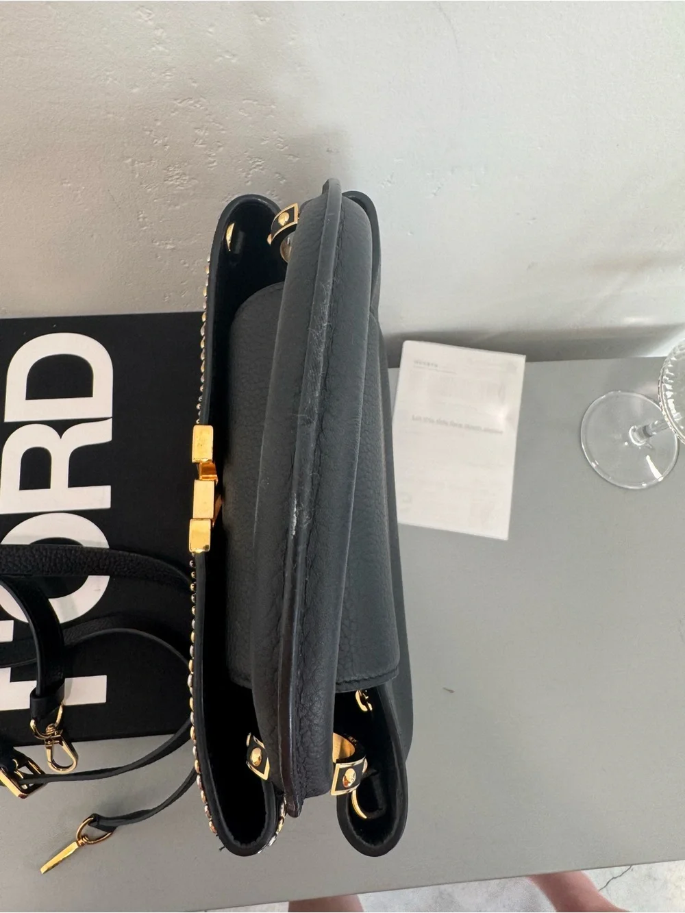 Louis Vuitton Taurillon Leather Fleur de Lys Capucines PM